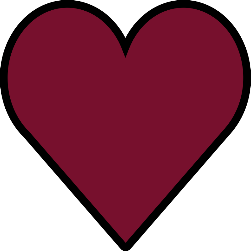 Tapis vinyle chambre forme de cœur simple - TenStickers