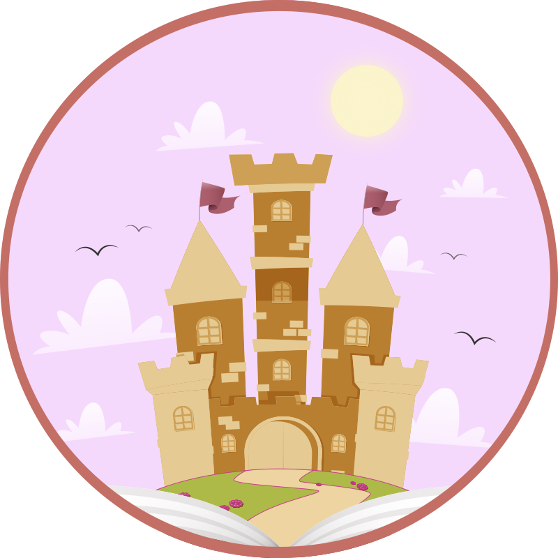 Tapis vinyle pour enfants château de conte de fées - TenStickers