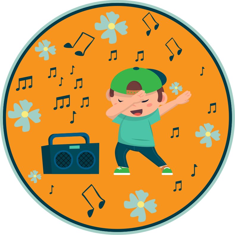 Tapis vinyle pour enfants imaginaire de danse - TenStickers