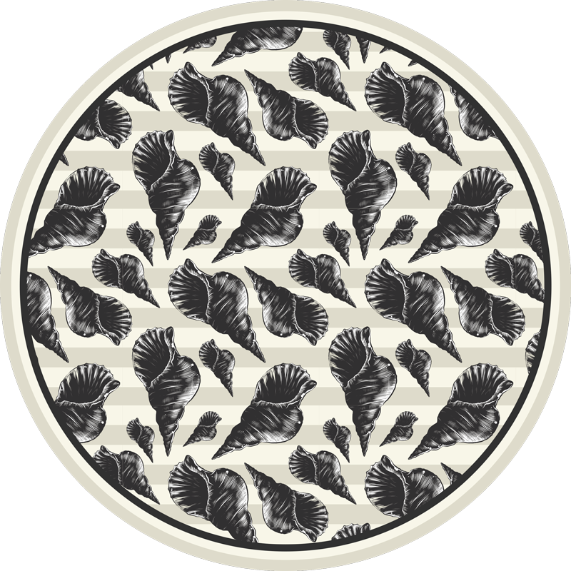 Tapis vinyle plantes motif de feuillage botanique - TenStickers