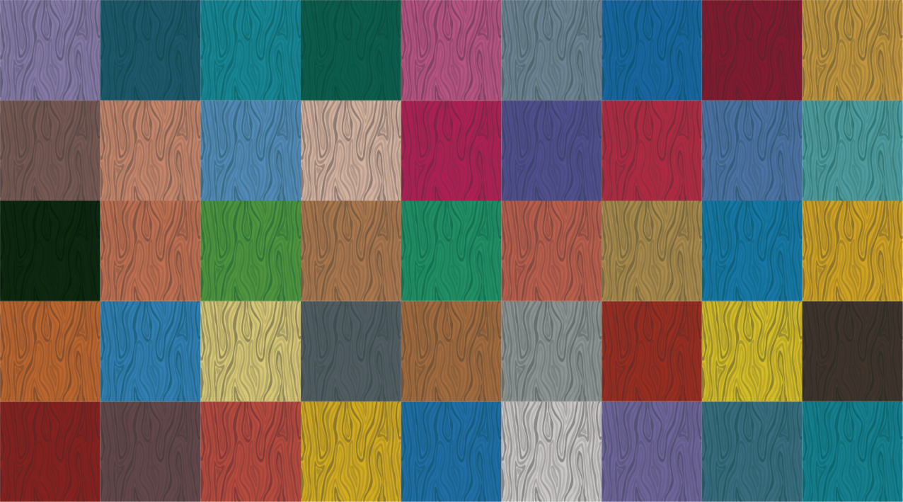 Tapis vinyle imitation parquet damier multicolore - TenStickers