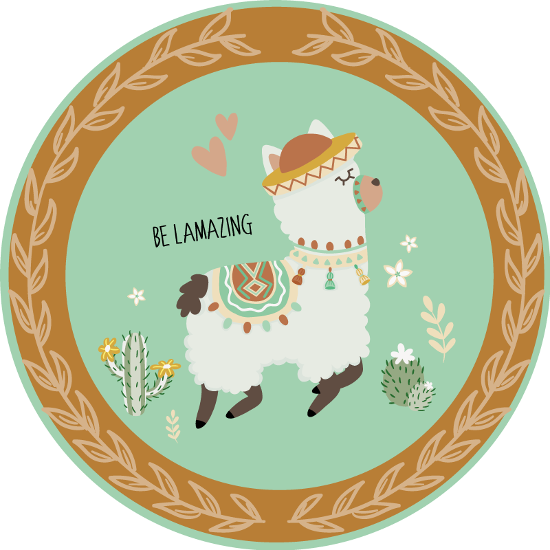 Tapis vinyle animal sois incroyable - TenStickers