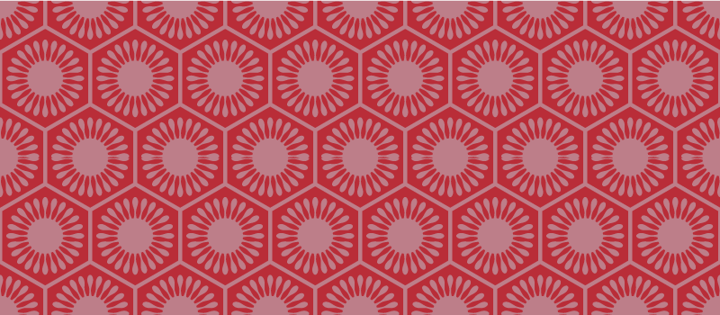 Tapis vinyle géométrique ensemble à motifs circulaires - TenStickers