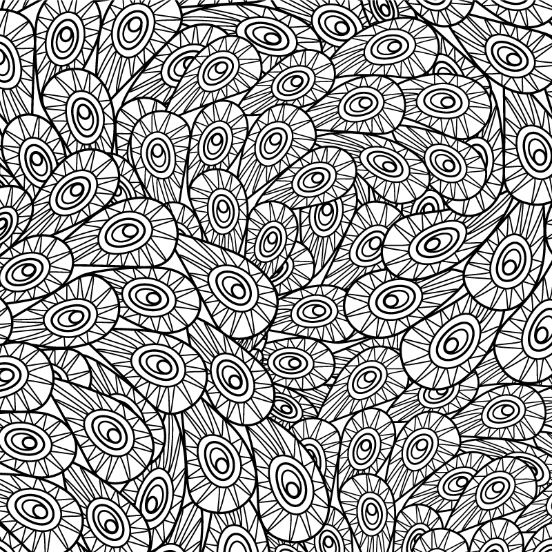 Tapis vinyle salle à manger ornement de paon - TenStickers