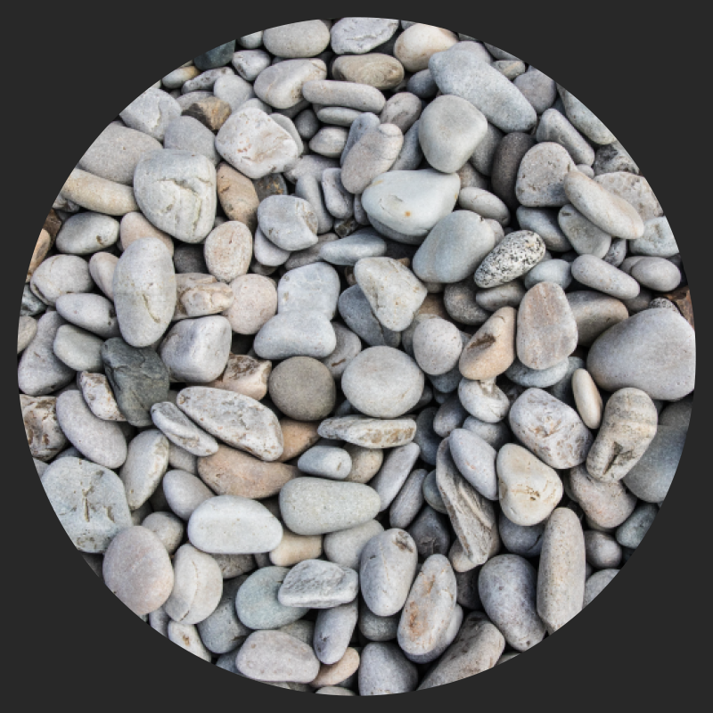 Tapis vinyle texture surface de galets - TenStickers