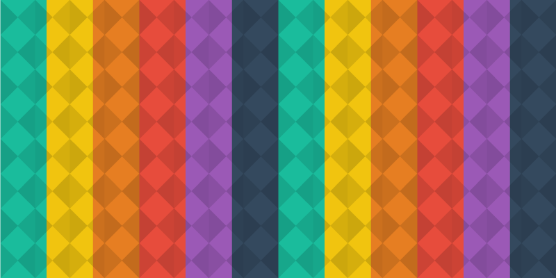 Tapis vinyle géométrique spectre géométrique coloré - TenStickers