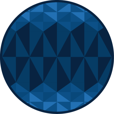 tapis vinyle geometrique Triangle bleu - TenStickers