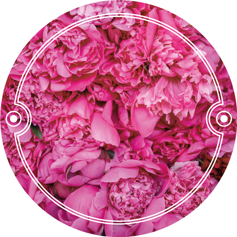 Tapis vinyle plantes espace de méditation florale - TenStickers