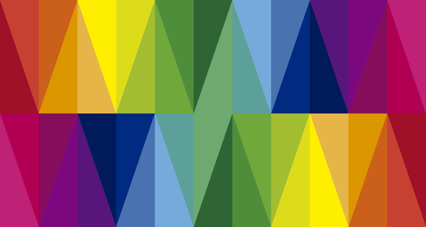 Tapis vinyle géométrique réseau triangulaire coloré - TenStickers