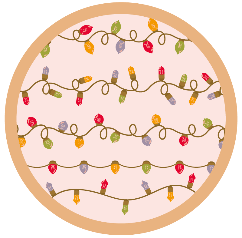 Tapis vinyle événements guirlande festive - TenStickers