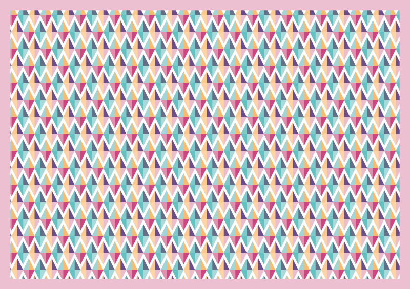 Tapis vinyle salle de bain coureur à motifs géométriques - TenStickers