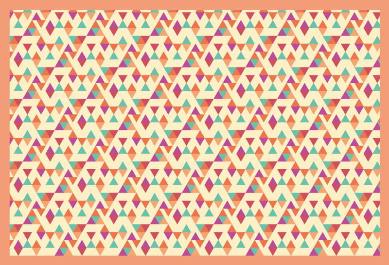 Tapis mosaique vinyle coureur à motifs en mosaïque - TenStickers