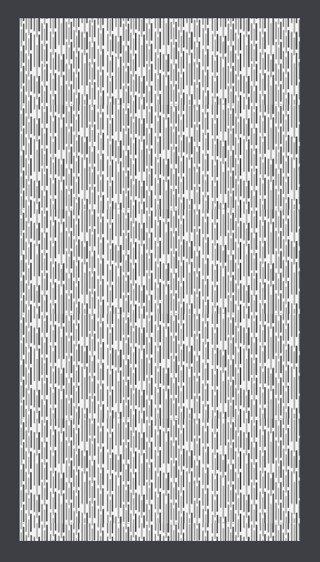 Tapis vinyle géométrique monochrome - TenStickers