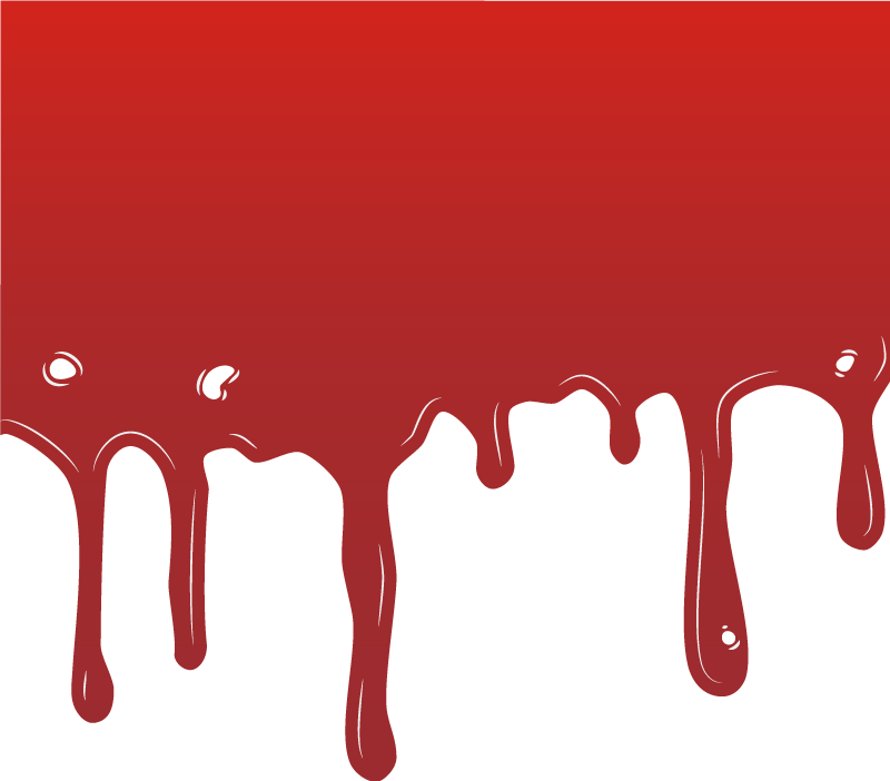 Tapis vinyle pour halloween peinture qui coule - TenStickers