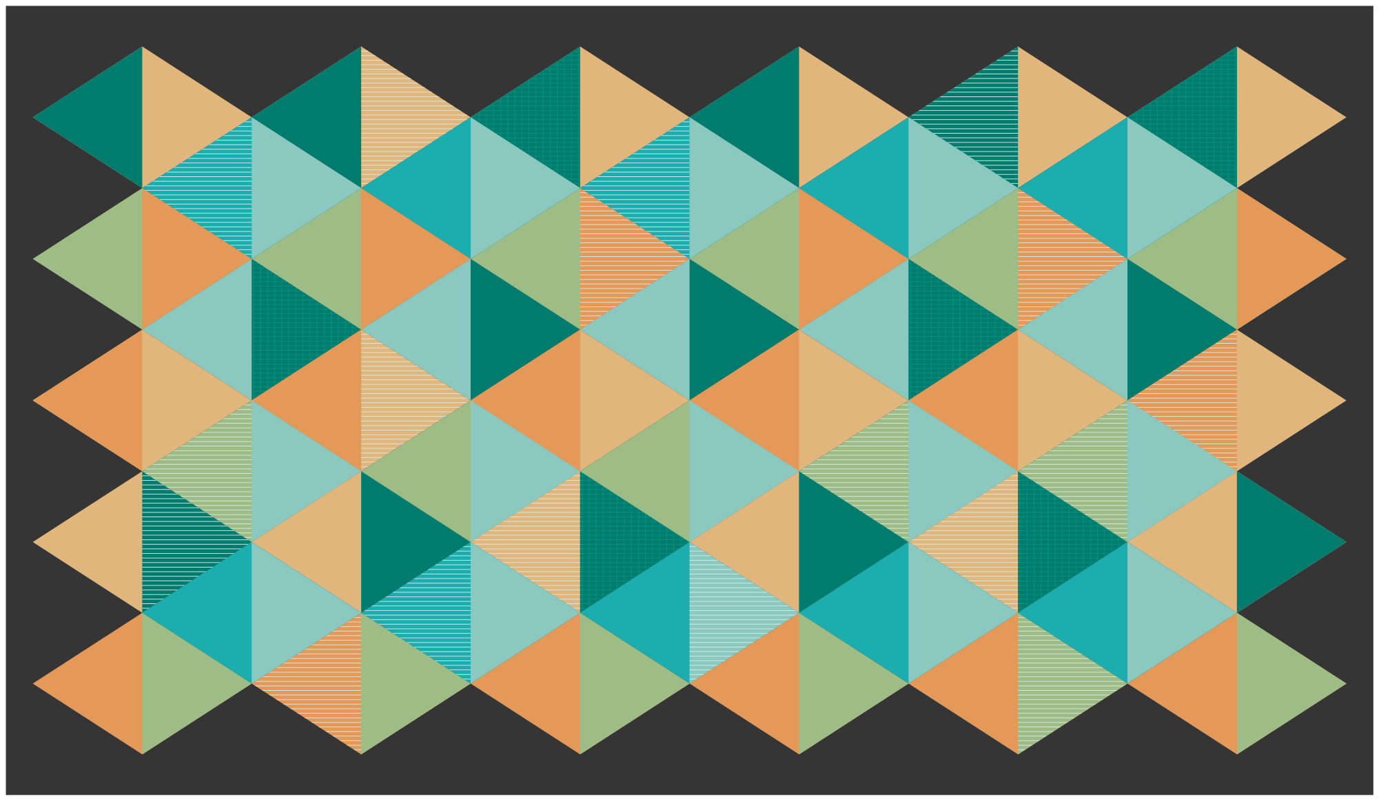 Tapis vinyle géométrique composition à motifs géométriques - TenStickers