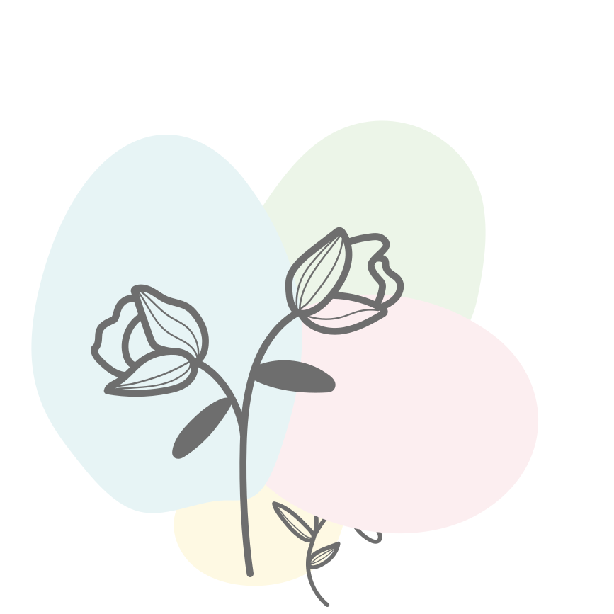 Tapis vinyle plantes cœur floral - TenStickers