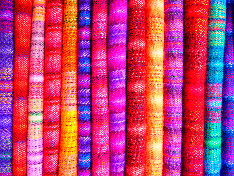 Tapis vinyle texture rayures de mosaïque colorées - TenStickers