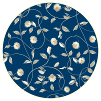 Tapis vinyle plantes motif de floraison botanique - TenStickers