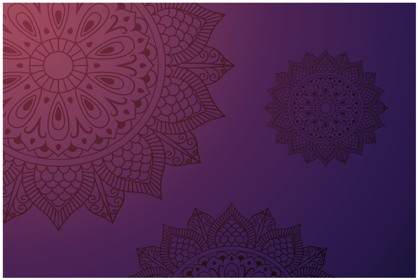 Tapis vinyle mandala motif mandala - TenStickers