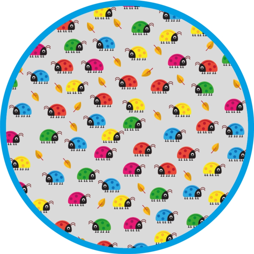 Tapis vinyle pour enfants cercle de voiture coloré - TenStickers