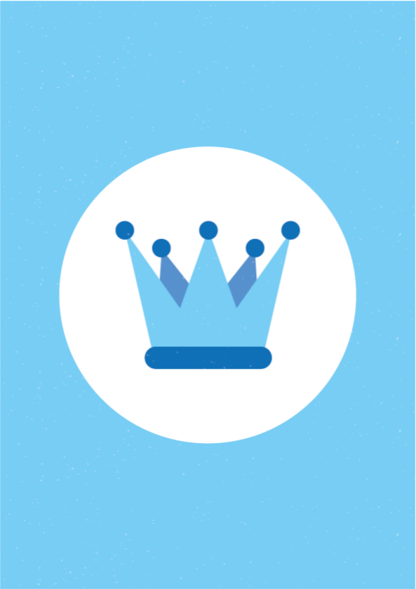 Tapis vinyle bébé emblème de la couronne royale - TenStickers