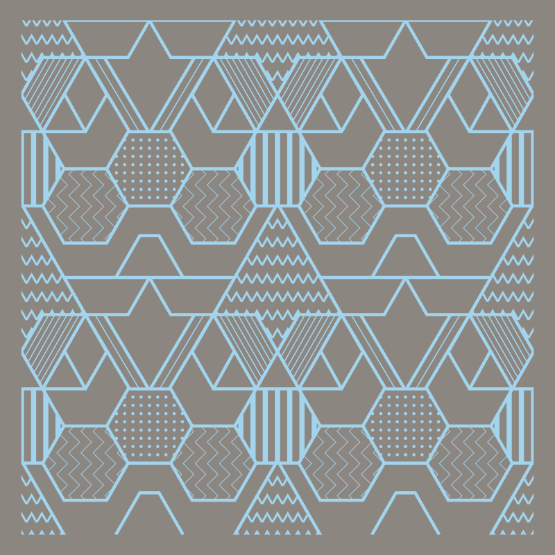 Tapis vinyle géométrique formes abstraites géométriques - TenStickers