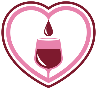 Tapis vinyle événements emblème du vin romantique - TenStickers