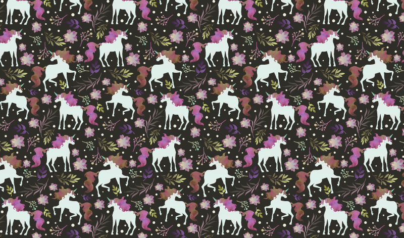 Tapis vinyle autres tapis motif licorne ludique - TenStickers
