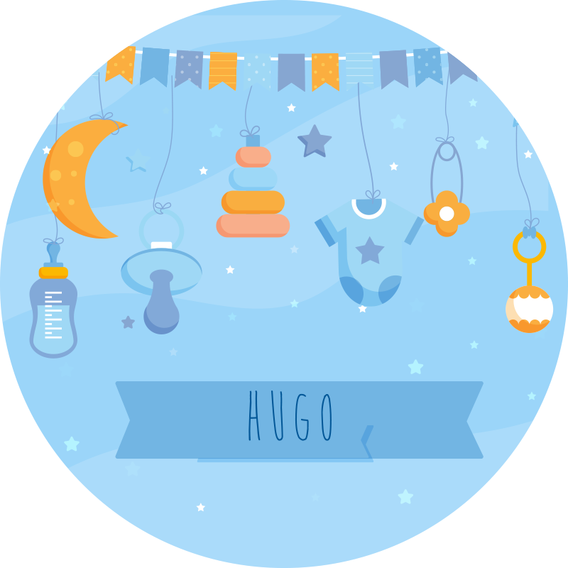 Tapis vinyle bébé décoration personnalisée pour nurserie - TenStickers