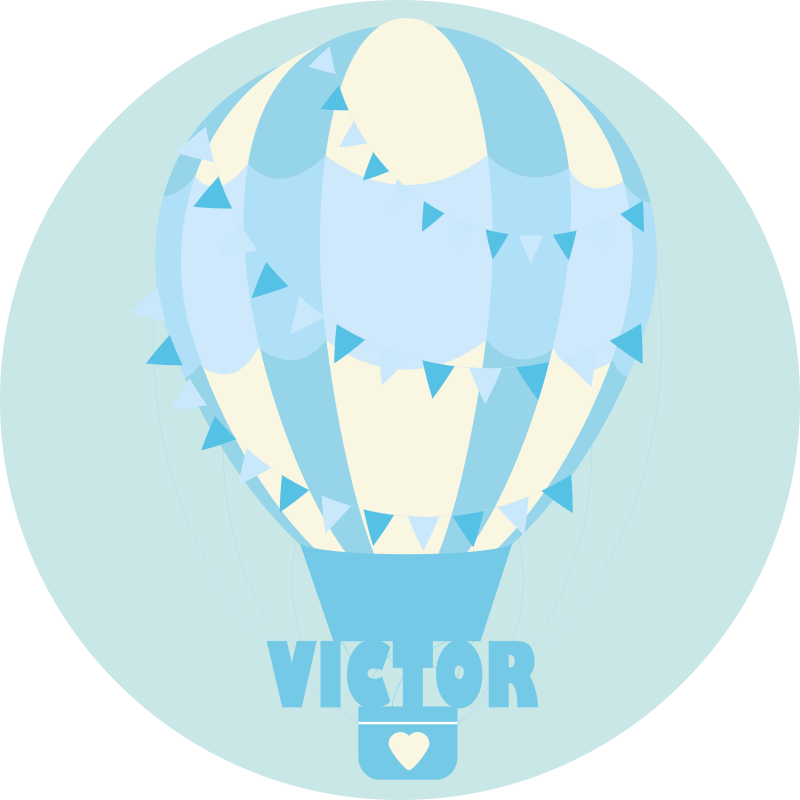 Tapis vinyle personnalisé ballon personnalisable - TenStickers