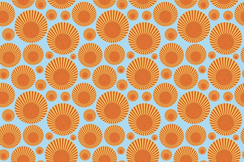 Tapis vinyle géométrique rayon de soleil structuré - TenStickers