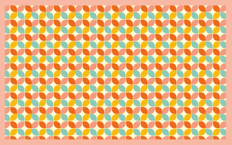 Tapis vinyle géométrique hexagones géométriques - TenStickers