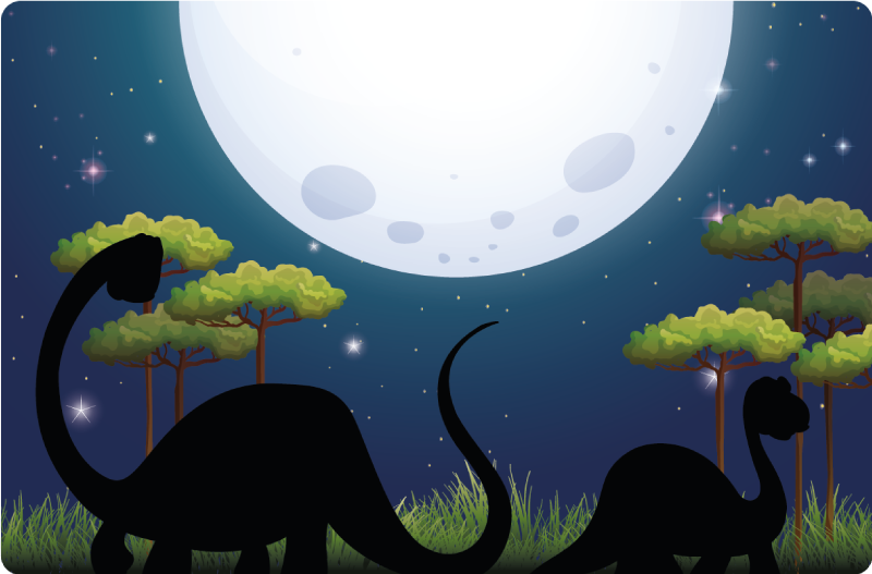 tapis vinyle chambre Dinosaure dans la nature - TenStickers