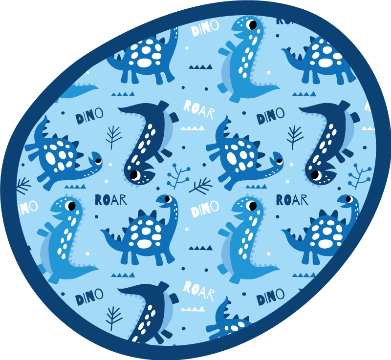 Tapis vinyle autres tapis cercle de jeu des dinosaures - TenStickers