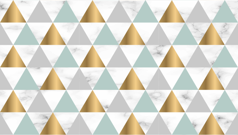 Tapis vinyle géométrique triade géométrique - TenStickers