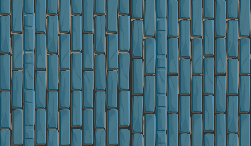 Tapis vinyle carreaux de ciment motifs de briques - TenStickers