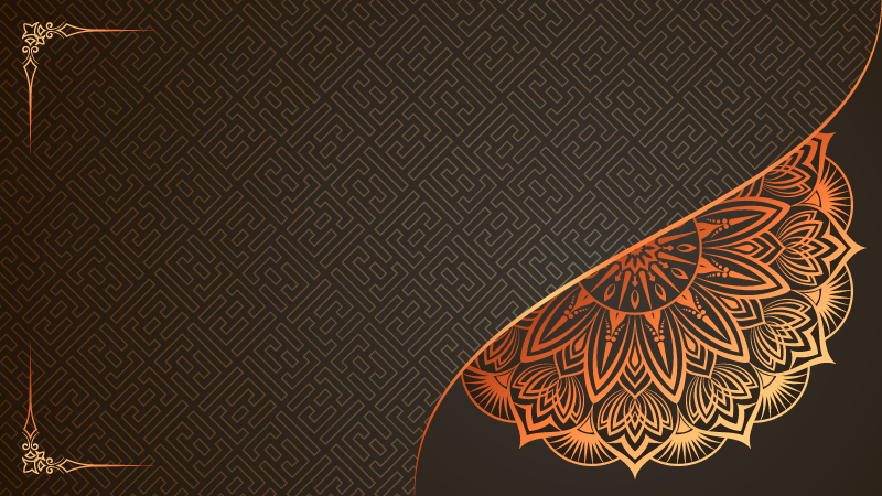 Tapis vinyle mandala design coin mandala - TenStickers