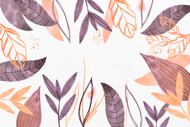 Tapis vinyle chambre motifs de feuilles élégants - TenStickers