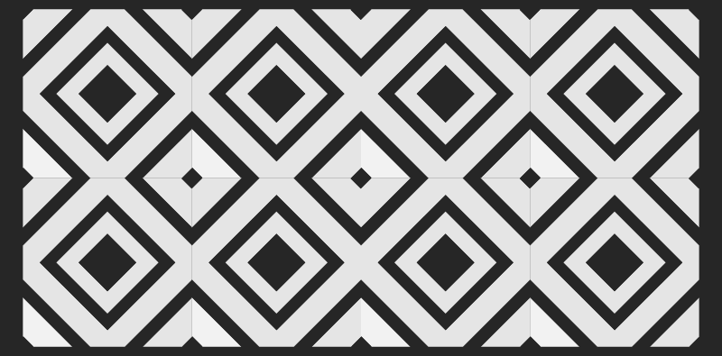 Tapis vinyle géométrique motif losanges - TenStickers