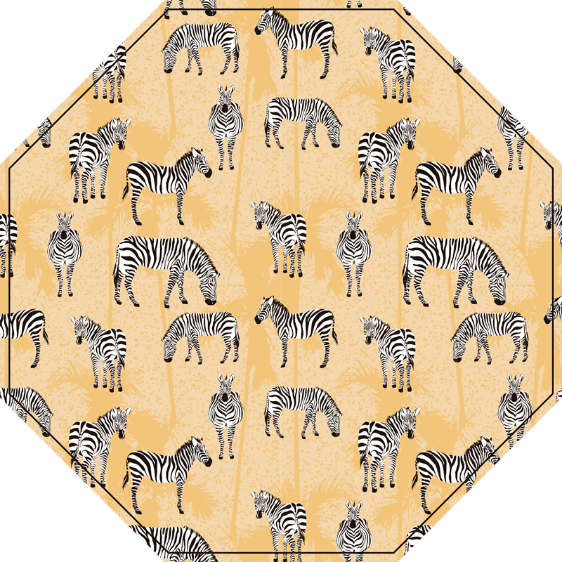Tapis vinyle motif animal style safari zèbre - TenStickers