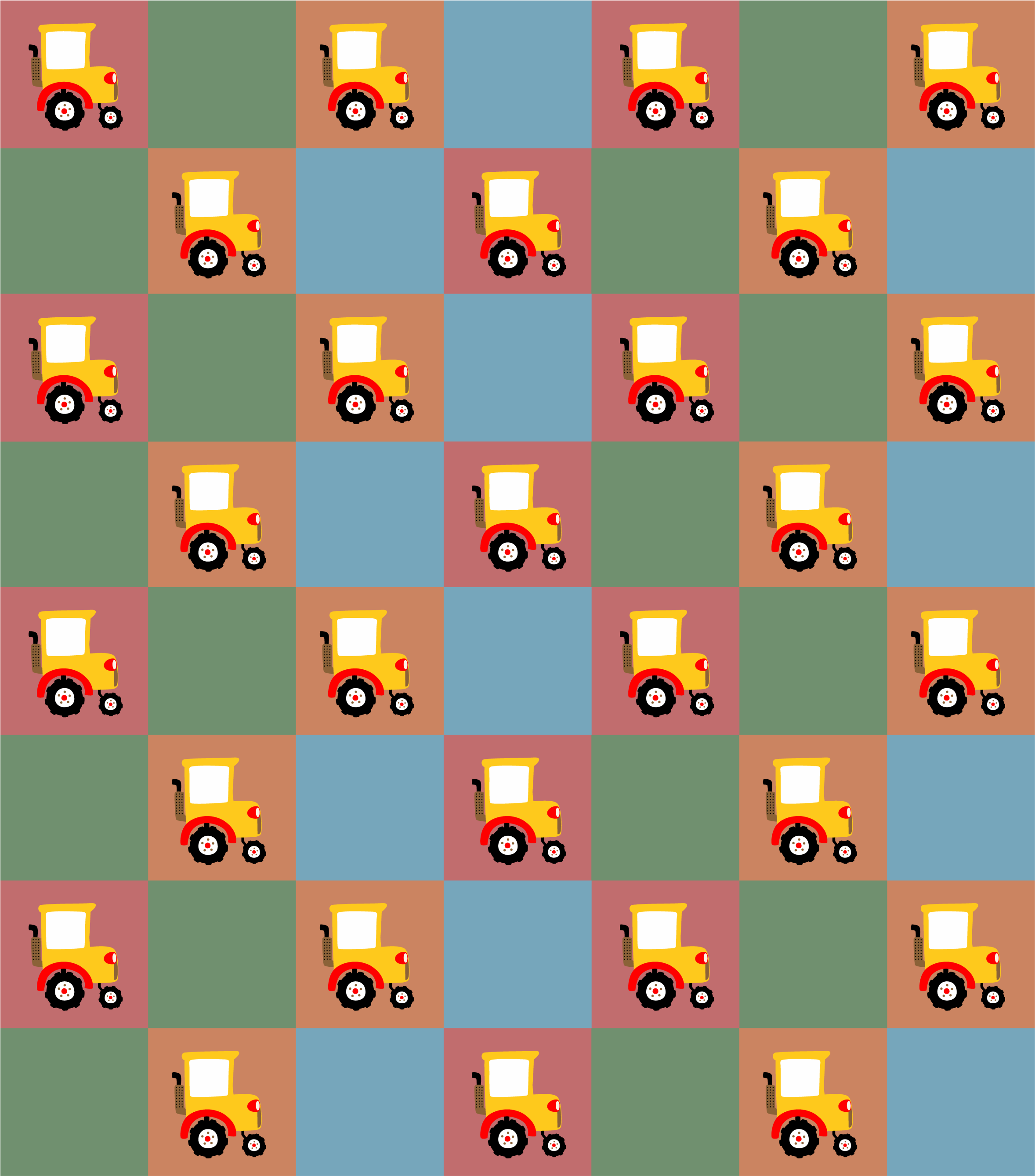 Tapis vinyle autres tapis modèle de tracteur - TenStickers