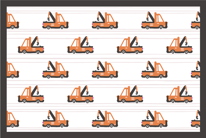 Tapis vinyle autres tapis modèle de grue jouet - TenStickers