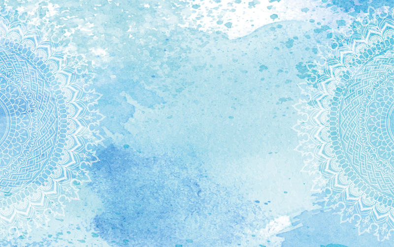 Tapis vinyle mandala éclaboussure - TenStickers