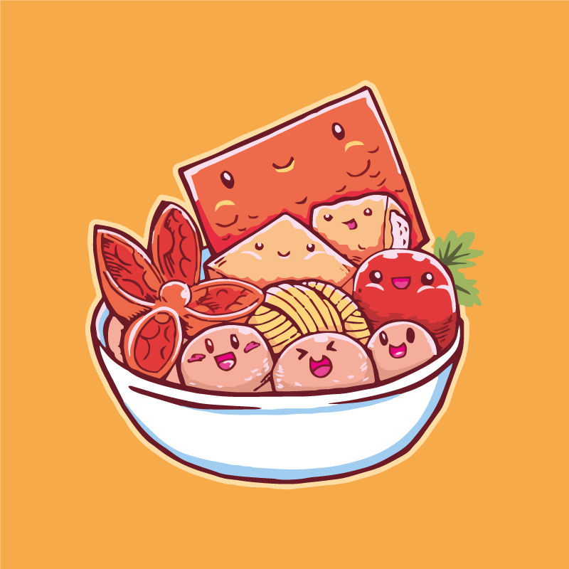 Tapis vinyle cuisine délice de sushi dessins - TenStickers