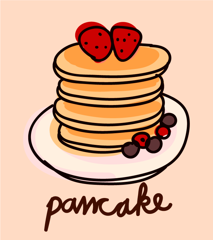 Tapis vinyle cuisine de délicieuses crêpes - TenStickers