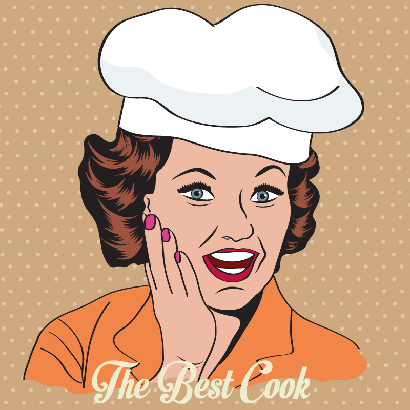 Tapis vinyle citation cuisine rétro - TenStickers