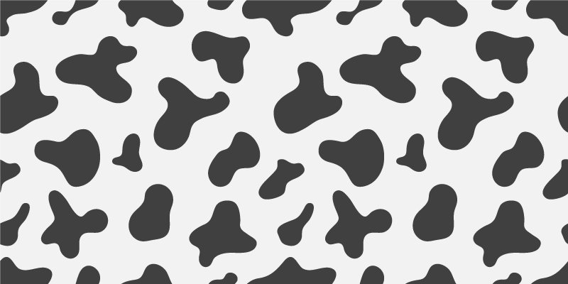 Tapis vinyle motif animal peau de vache - TenStickers