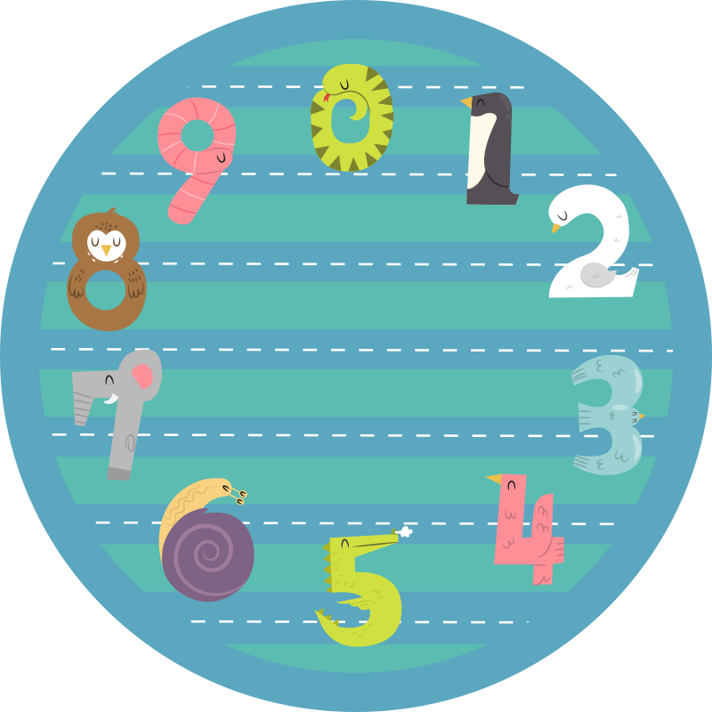 Tapis vinyle pour enfants piste de course circulaire - TenStickers