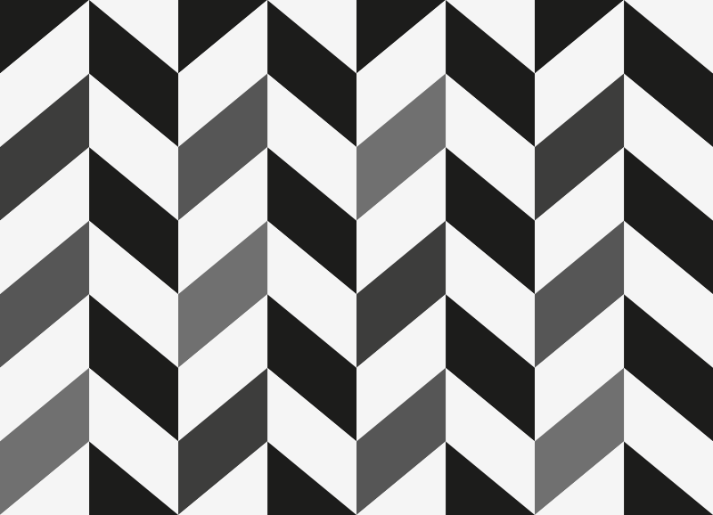 Tapis vinyle géométrique contraste de chevrons - TenStickers