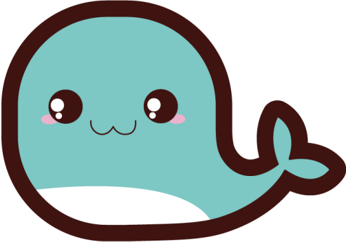 Tapis vinyle bébé illustration mignonne de baleine - TenStickers